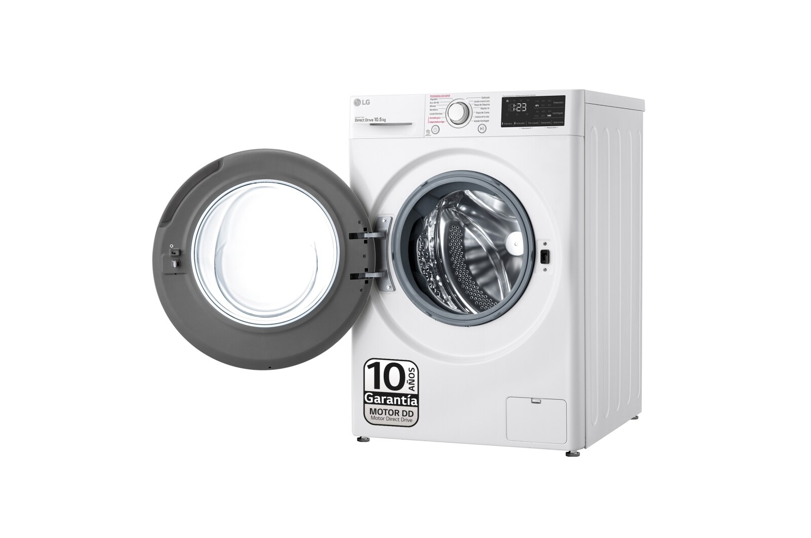 LG Lavadora inteligente AI Direct Drive 10,5kg, 1400rpm, Clasificación B, Blanca, Serie 300, F4WV3010S3W