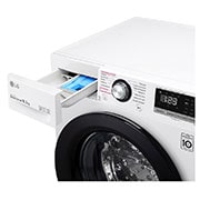 LG Lavadora inteligente AI Direct Drive 10,5kg, 1400rpm, Clasificación B Blanca, Serie 300, F4WV3010S6W