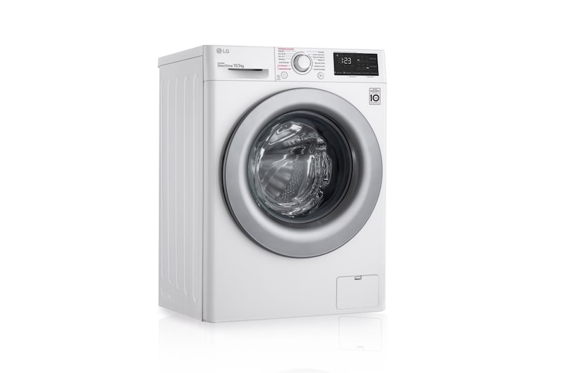 LG Lavadora inteligente  AI Direct Drive<sup>TM</sup>, con Vapor, 10,5kg, 1400,  Clasificación A Blanca, Serie 300, F4WV301S4WA