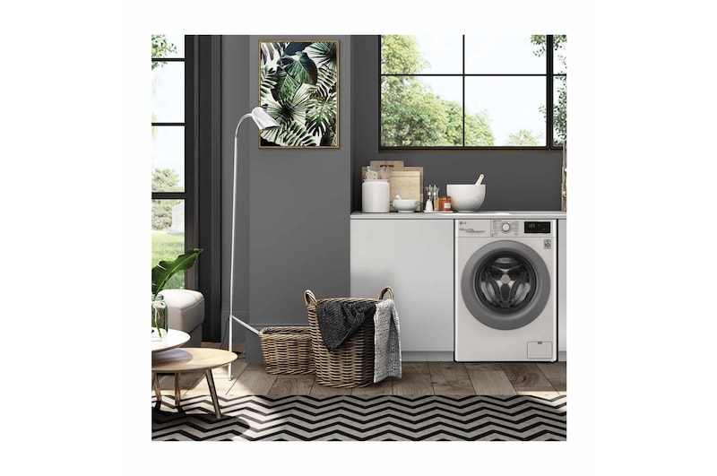 LG Lavadora inteligente  AI Direct Drive<sup>TM</sup>, con Vapor, 10,5kg, 1400,  Clasificación A Blanca, Serie 300, F4WV301S4WA