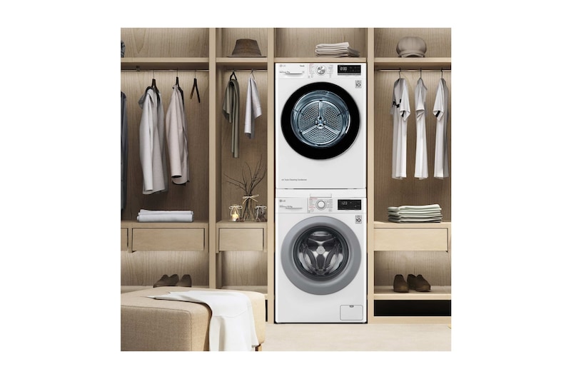 LG Lavadora inteligente  AI Direct Drive<sup>TM</sup>, con Vapor, 10,5kg, 1400,  Clasificación A Blanca, Serie 300, F4WV301S4WA