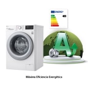 LG Lavadora inteligente  AI Direct Drive<sup>TM</sup>, con Vapor, 10,5kg, 1400,  Clasificación A Blanca, Serie 300, F4WV301S4WA
