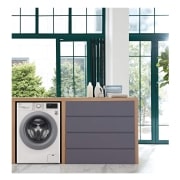 LG Lavadora inteligente  AI Direct Drive<sup>TM</sup>, con Vapor, 10,5kg, 1400,  Clasificación A Blanca, Serie 300, F4WV301S4WA