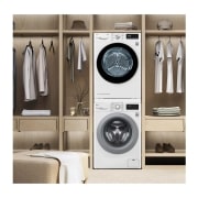 LG Lavadora inteligente  AI Direct Drive<sup>TM</sup>, con Vapor, 10,5kg, 1400,  Clasificación A Blanca, Serie 300, F4WV301S4WA
