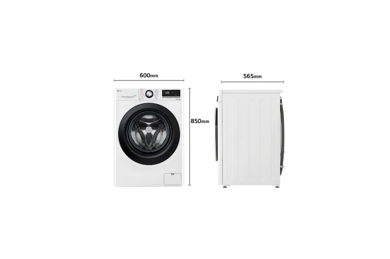 LG Lavadora inteligente  AI Direct Drive TM, con Vapor, 10,5kg, 1400,  Clasificación A Blanca, Serie 300, F4WV301S6WA