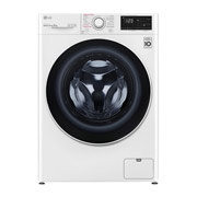 Vista frontal de Lavadora inteligente AI Direct Drive 9kg, 1400rpm, Clasificación B, Blanca, Serie 320 F4WV3209S0W