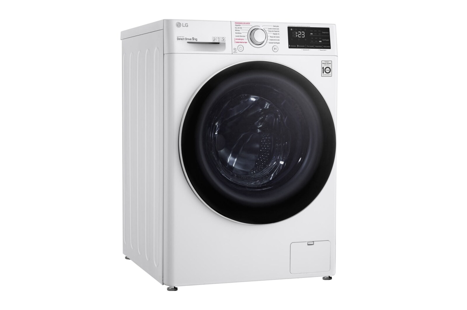 LG Lavadora inteligente AI Direct Drive 9kg, 1400rpm, Clasificación B, Blanca, Serie 320, F4WV3209S0W