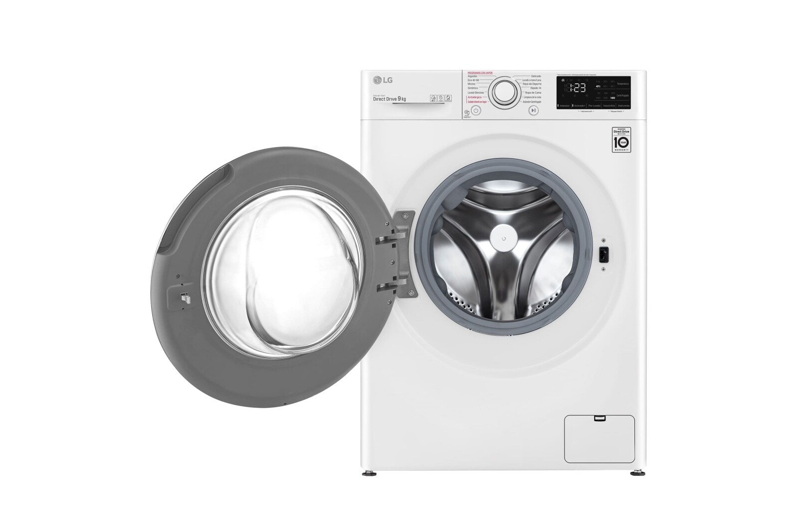 LG Lavadora inteligente AI Direct Drive 9kg, 1400rpm, Clasificación A, Blanca, Serie 320, F4WV329S0WA