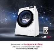LG Lavadora inteligente AI Direct Drive 9kg, 1400rpm, Clasificación A, Blanca, Serie 320, F4WV329S0WA