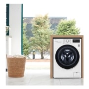 LG Lavadora inteligente AI Direct Drive 9kg, 1400rpm, Clasificación A, Blanca, Serie 320, F4WV329S0WA