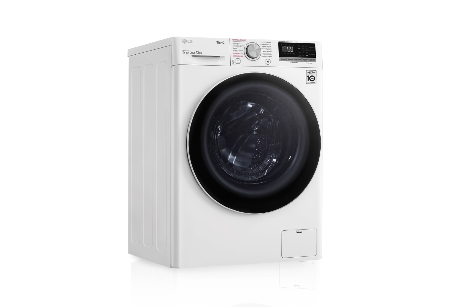 LG F4WV5012S0W Lavadora vista frontal izquierda