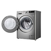 LG Lavadora inteligente   AI Direct Drive ™, TurboWash 59, 8kg, 1400rpm,  Clasificación B, Inox antihuellas, Serie 500, F4WV508S2BS