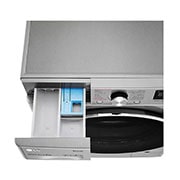 LG Lavadora inteligente   AI Direct Drive ™, TurboWash 59, 8kg, 1400rpm,  Clasificación B, Inox antihuellas, Serie 500, F4WV508S2BS