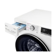 LG Lavadora inteligente AI Direct Drive™, TurboWash 59, con autodosificación de detergente, 9kg, 1400rpm, Clasificación B, Blanca, Serie 550, F4WV5509S1W