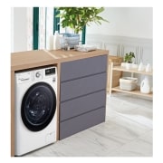 LG Lavadora inteligente AI Direct Drive 9kg, 1400rpm, Clasificación A, Blanca, Serie 700, F4WV7009S1W
