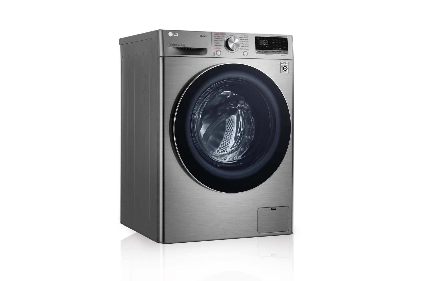 LG F4WV7009S2S Lavadora vista frontal izquierda