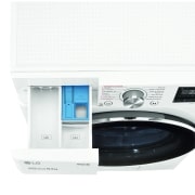 LG Lavadora inteligente AI Direct Drive 10.5kg, 1400rpm, Clasificación A, Blanca, Serie 700, F4WV7010S2W