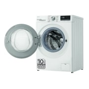 LG Lavadora inteligente AI Direct Drive 10.5kg, 1400rpm, Clasificación A, Blanca, Serie 700, F4WV7010S2W