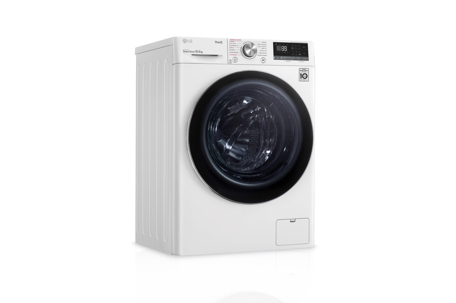 LG F4WV7010S2W Lavadora vista frontal izquierda