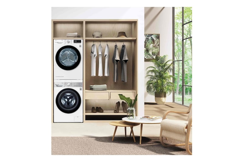 LG Lavadora inteligente AI Direct Drive con Autodosificador de detergente 12kg, 1400rpm, Clasificación A, Blanca, Serie 950, F4WV9512P2W