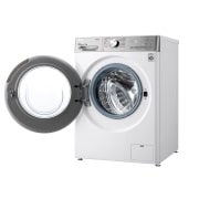 LG Lavadora inteligente AI Direct Drive con Autodosificador de detergente 12kg, 1400rpm, Clasificación A, Blanca, Serie 950, F4WV9512P2W