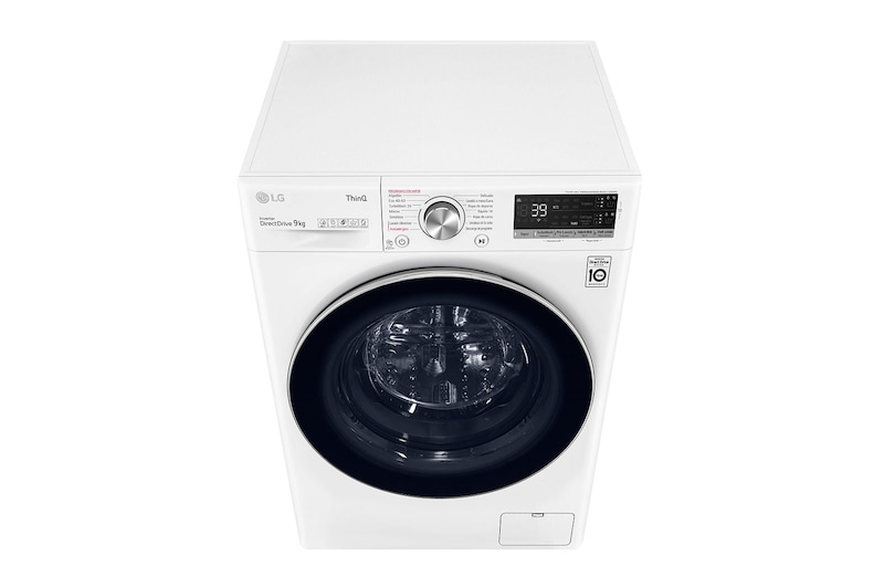 LG Lavadora inteligente  AI Direct Drive con Autodosificación de detergente, 9kg, 1600rpm, Clasificación A, Blanca, Serie 750, F6WV7509S2W