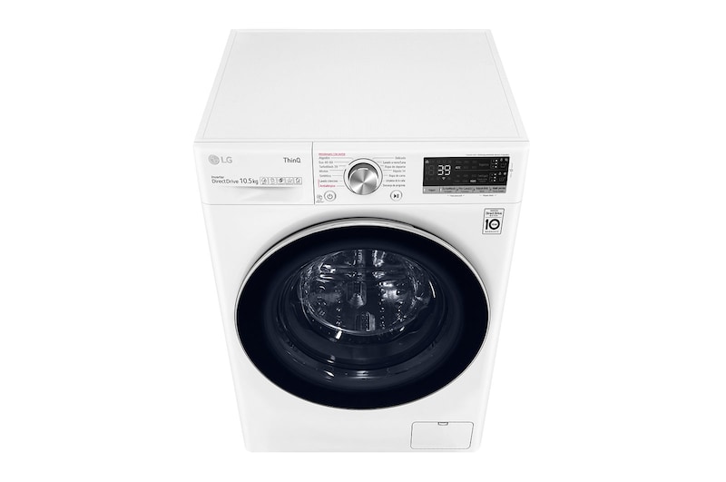 LG Lavadora inteligente AI Direct Drive con Autodosificación de detergente  10,5kg, 1600rpm, Clasificación A, Blanca, Serie 750, F6WV7510P2W