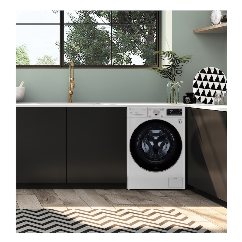 LG Lavadora inteligente  AI Direct Drive TM,<br> TurboWash 360º,  con autodosificación de detergente, 10,5kg, 1600rpm,<br> Clasificación Un 10% más eficiente que  A<br> Blanca, Serie 750, F6WV7510PRW