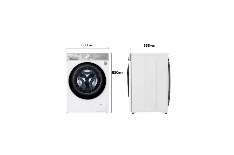 LG Lavadora inteligente AI Direct Drive con Autodosificador de detergente  10,5kg, 1600rpm, Clasificación A, Blanca, Serie 950, F6WV9510P2W