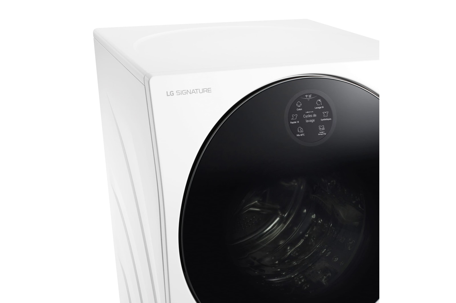 LG Lavasecadora LG SIGNATURE  con bomba de calor, Clase A lavado/A secado, 12kg lavado/7kg secado, 1.600 rpm, Blanca, LSWD100E
