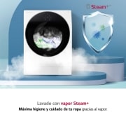 LG Lavasecadora LG SIGNATURE  con bomba de calor, Clase A lavado/A secado, 12kg lavado/7kg secado, 1.600 rpm, Blanca, LSWD100E