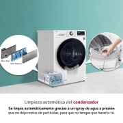 LG 8kg Dual Inverter Secadora con Bomba de calor Blanca A+++, RC80V9AV2W