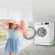LG 8kg Dual Inverter Secadora con Bomba de calor Blanca A+++, RC80V9AV2W