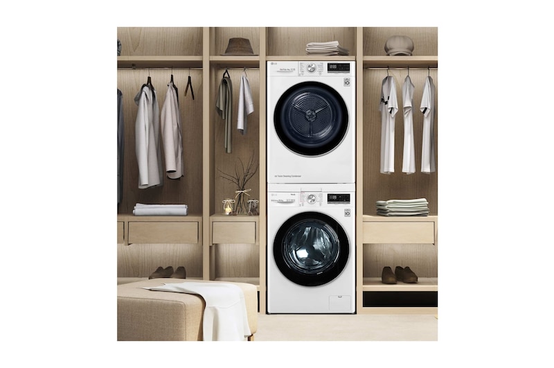 LG Secadora con Bomba de calor Dual Inverter 9kg, Clasificación A+++, Blanca, Serie 7, RC90V9AV3Q