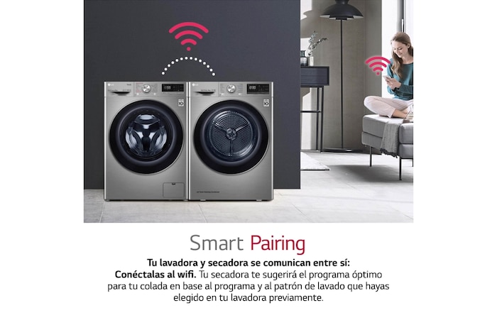 LG Secadora 9kg, C, con Bomba de calor Dual Inverter, Inox Antihuellas, Serie 900, RH90V9PV2N