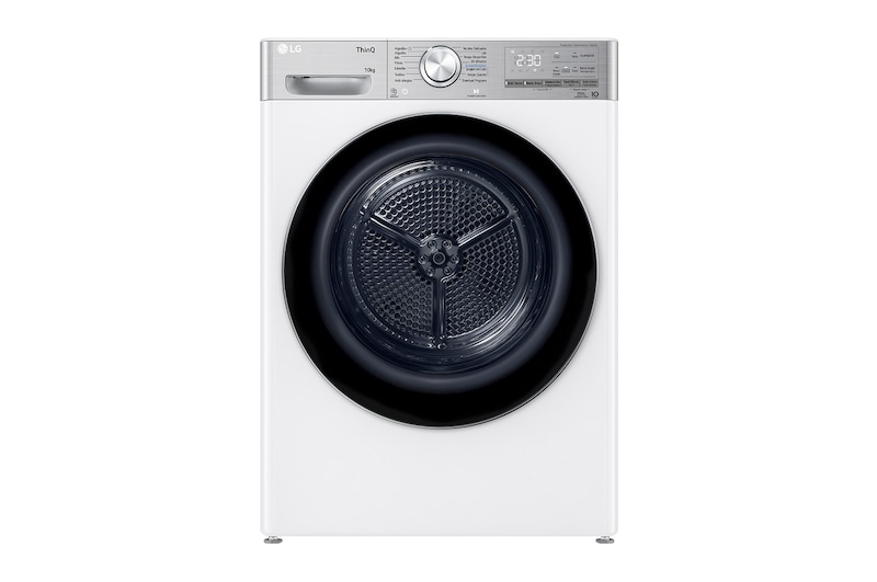 LG Secadora 10kg, C, con Bomba de calor Dual Inverter, Blanca , Serie 900, RH10V9AV2WR