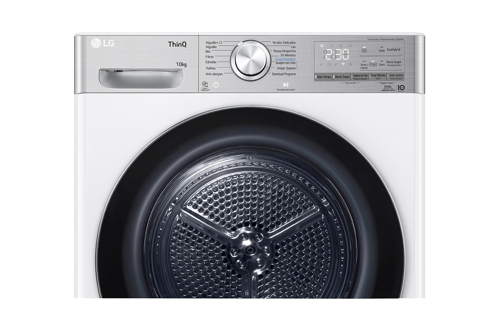 LG Secadora 10kg, A+++, con Bomba de calor Dual Inverter, Blanco, Serie 900, RH10V9AV2WR