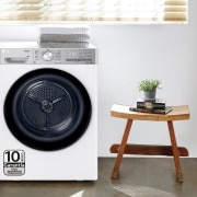 LG Secadora 10kg, A+++, con Bomba de calor Dual Inverter, Blanco, Serie 900, RH10V9AV2WR