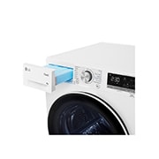 LG Secadora con Bomba de calor Dual Inverter 8kg, Clasificación A+++, Blanca, Serie 9, RH80V9AV4N
