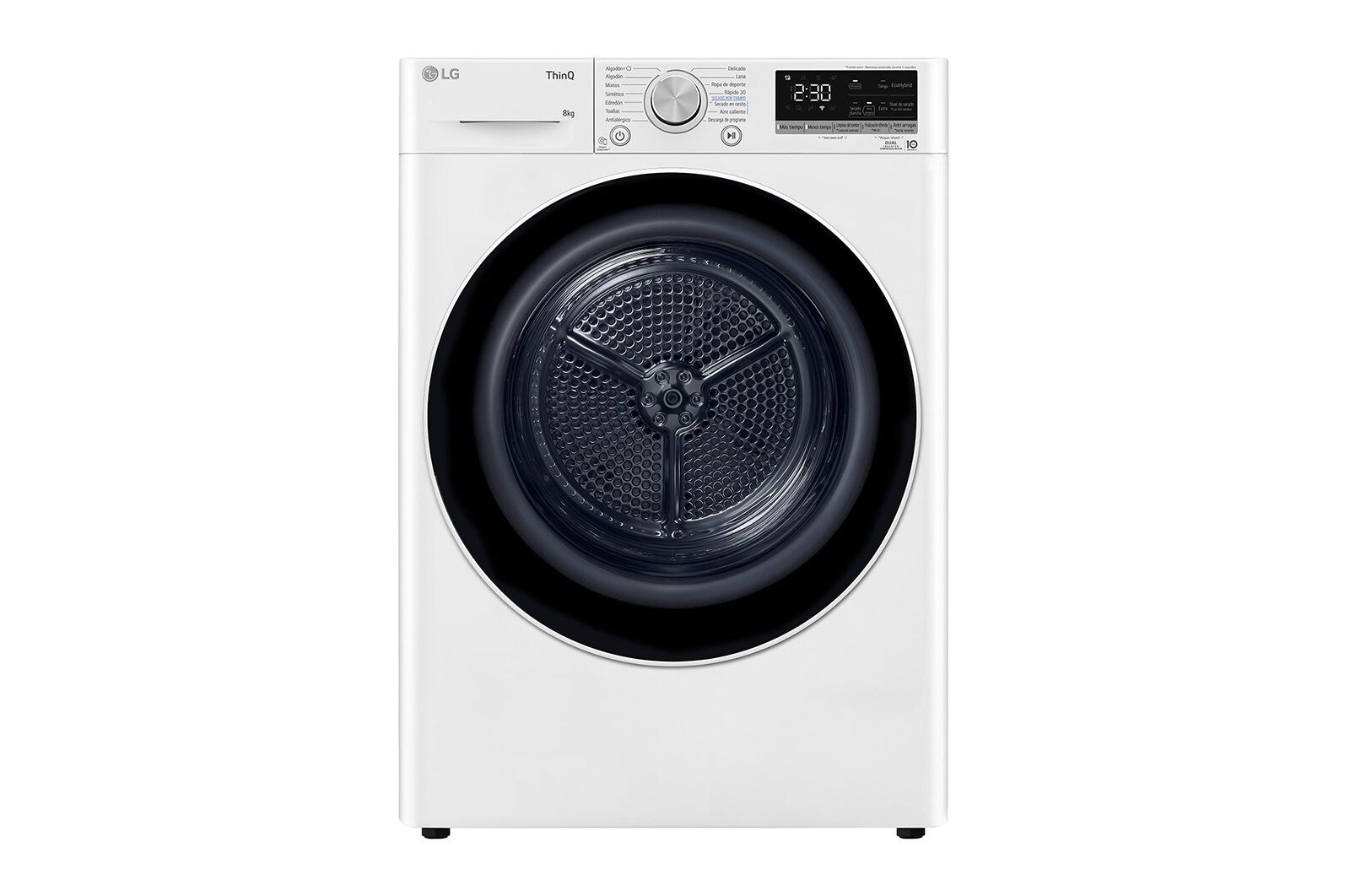 LG RH80V9AV4N Secadora vista frontal izquierda