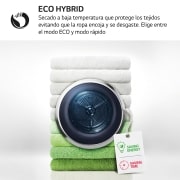 LG Secadora con Bomba de calor Dual Inverter 8kg, Clasificación A+++, Blanca, Serie 9, RH80V9AV4N