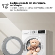 LG Secadora con Bomba de calor Dual Inverter 8kg, Clasificación A+++, Blanca, Serie 9, RH80V9AV4N