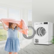 LG Secadora con Bomba de calor Dual Inverter 8kg, Clasificación A+++, Blanca, Serie 9, RH80V9AV4N