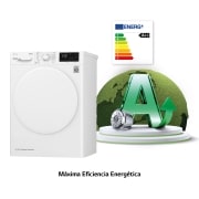 LG Secadora con Bomba de calor Dual Inverter, 9kg A++, Blanca, Serie 5, RH90V3AV0N