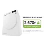 LG Secadora con Bomba de calor Dual Inverter, 9kg A++, Blanca, Serie 5, RH90V3AV0N