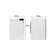 LG Secadora con Bomba de calor Dual Inverter, 9kg A++, Blanca, Serie 5, RH90V3AV0N