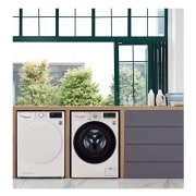 LG Secadora con Bomba de calor Dual Inverter, 9kg A++, Blanca, Serie 5, RH90V3AV0N