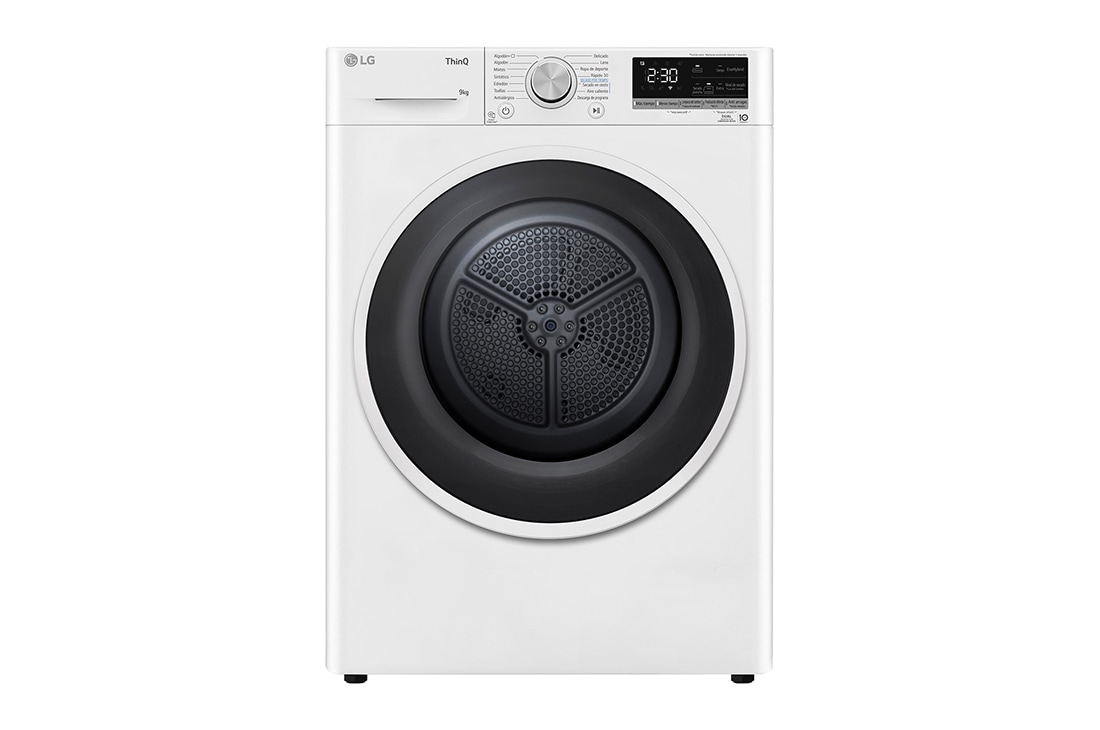LG 9kg Dula Inverter Secadora con Bomba de Calor Blanca A++, RH90V5AV6N
