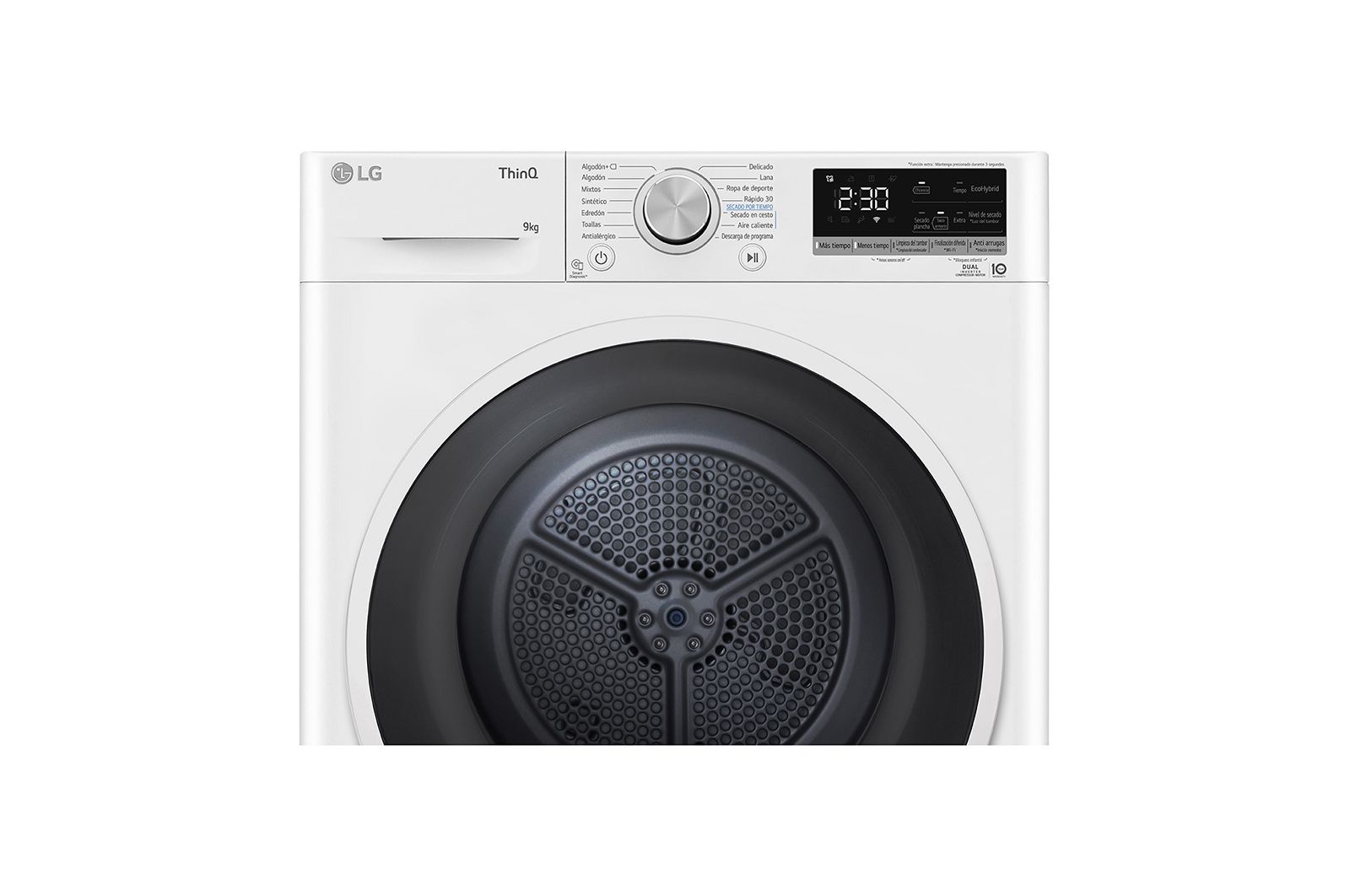 LG 9kg Dula Inverter Secadora con Bomba de Calor Blanca A++, RH90V5AV6N