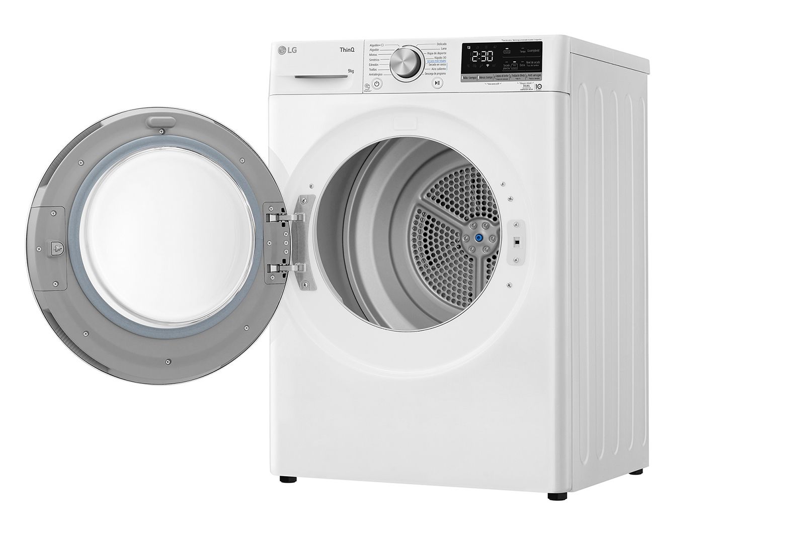 LG 9kg Dula Inverter Secadora con Bomba de Calor Blanca A++, RH90V5AV6N